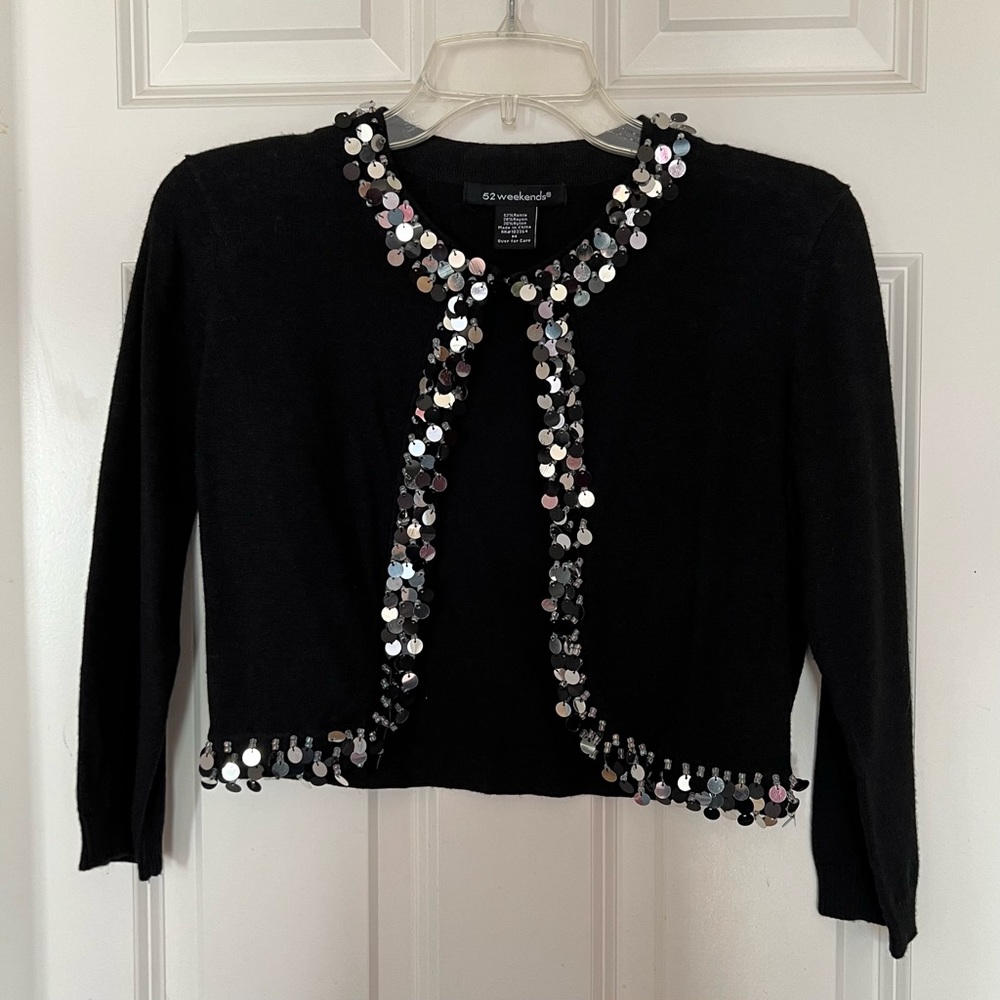 Sequined Cardigan Sweater